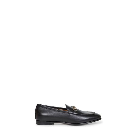GUCCI Shoes - Gucci Women Black Leather Gucci Jordaan Loafers